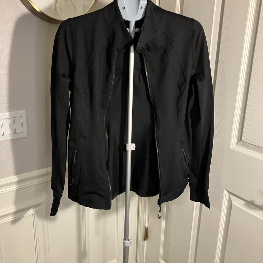 90 Degree By Reflex Women's Black Bomber Jacket Athletic Wear
